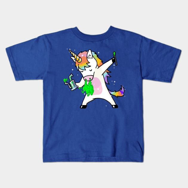 Dabbing Unicorn Dabbing Kids T-Shirt by jonah block